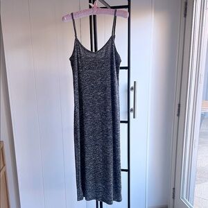 GAP Heather Gray Knit Midi Dress Size M